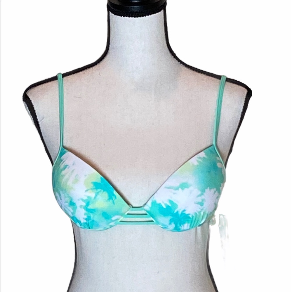 Hobie Push-up Bikini Top in Blue